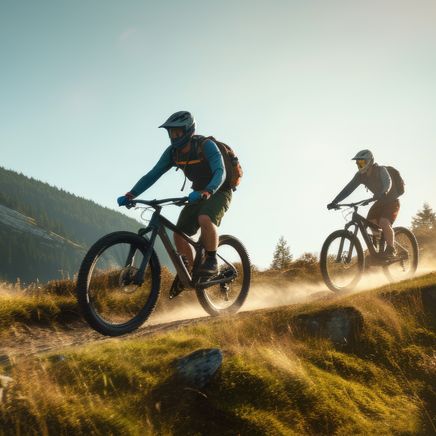 Vtt en montagne l'ete